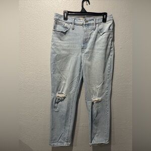 Madewell Womens Curvy Perfect Vintage Straight Leg High Rise Jeans 30 Classic